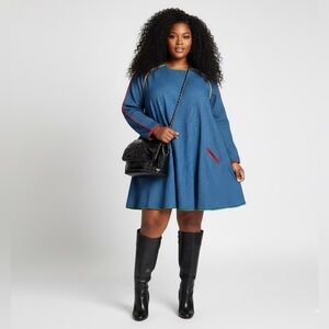 VINTAGE JULIE FRANCIS SILK POLKA DOT DRESS